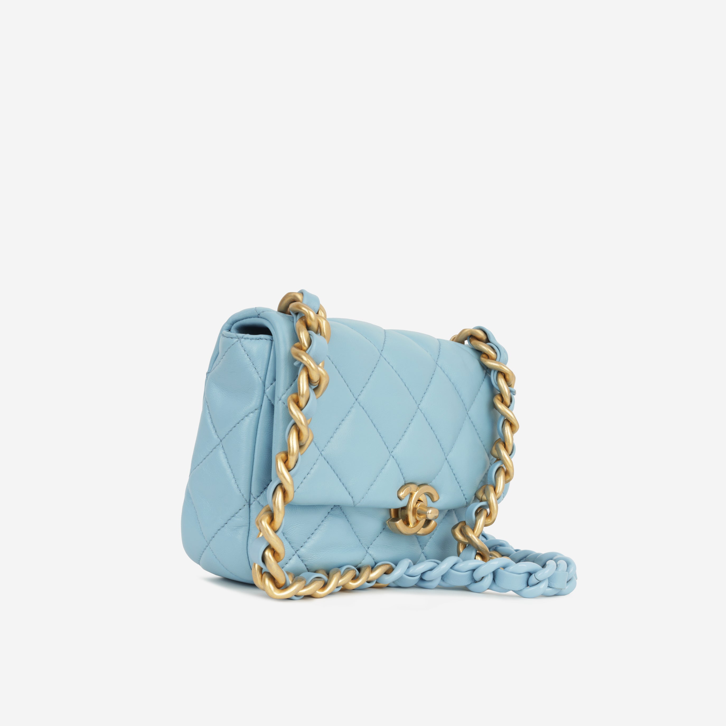 Chanel - Candy Chain Flap - Blue Lambskin GHW - Plaque Series