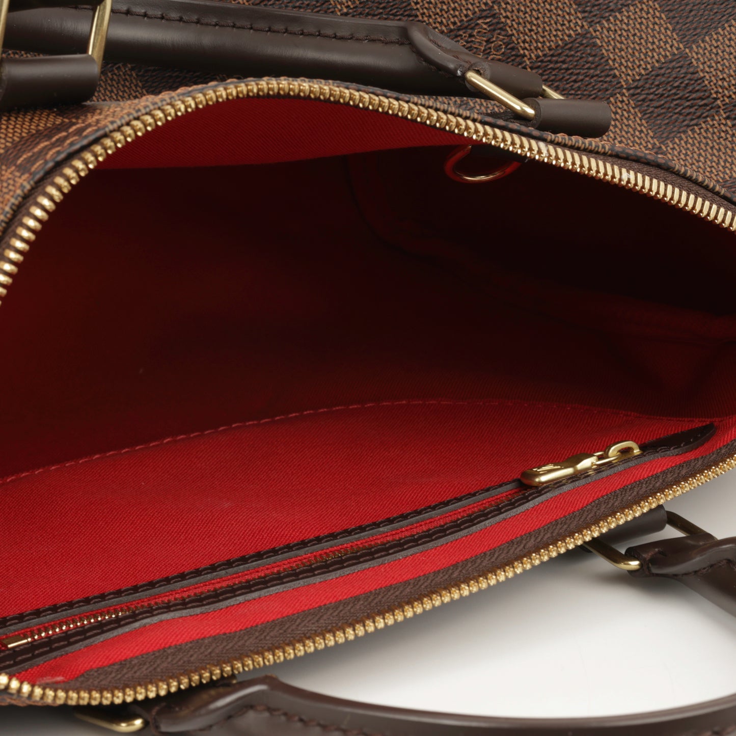 Louis Vuitton Speedy 30 Bandouliere - Damier Ebene | Gold Hardware