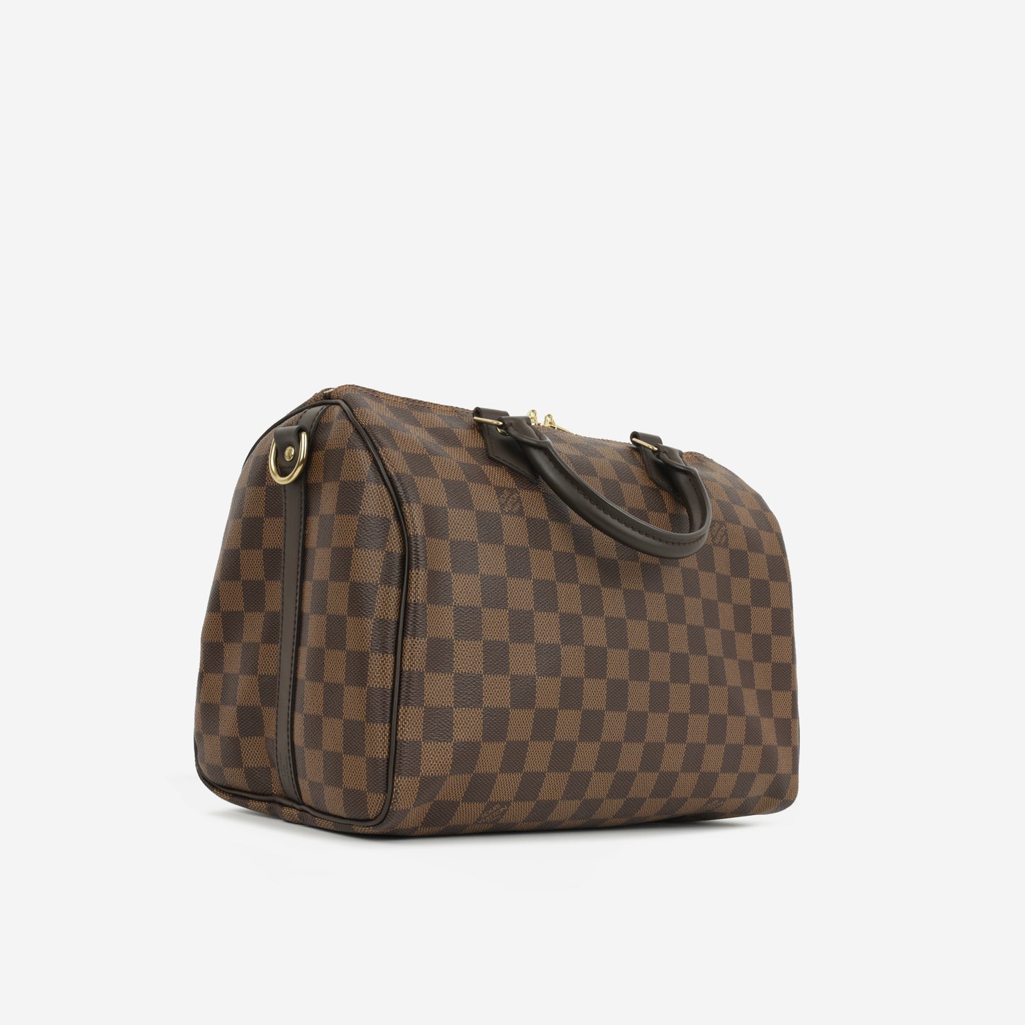 Louis Vuitton Speedy 30 Bandouliere - Damier Ebene | Gold Hardware