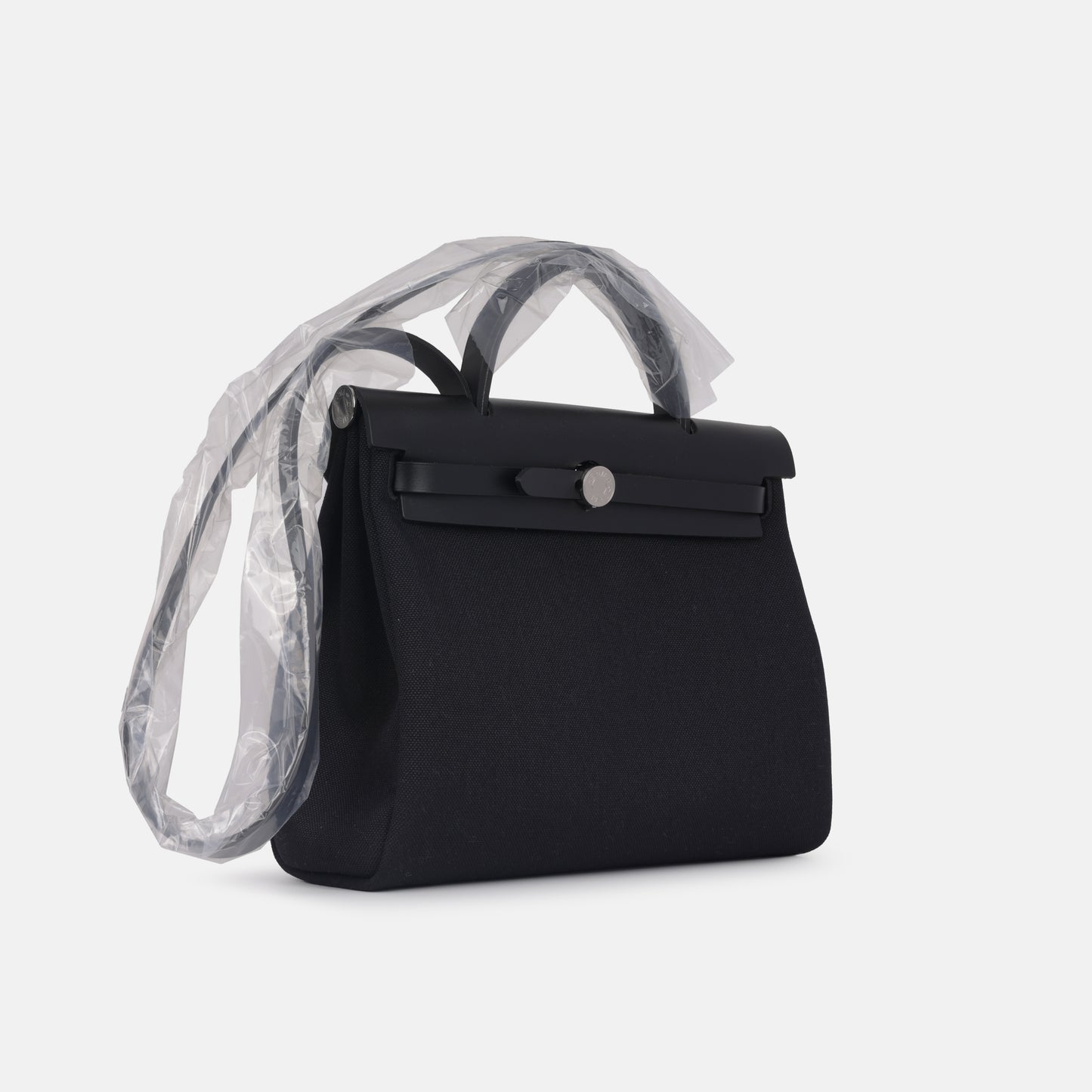 Hermès Herbag 31 - Black Canvas / Hunter | Palladium Hardware