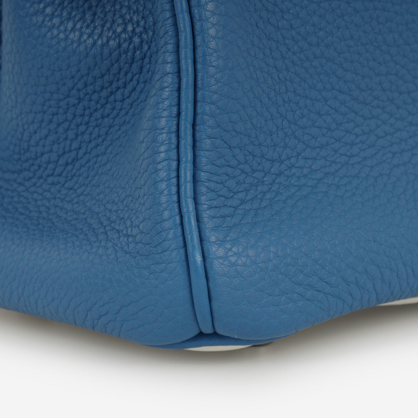 Birkin 30 Eclat - Bleu Mykonos / Blanc