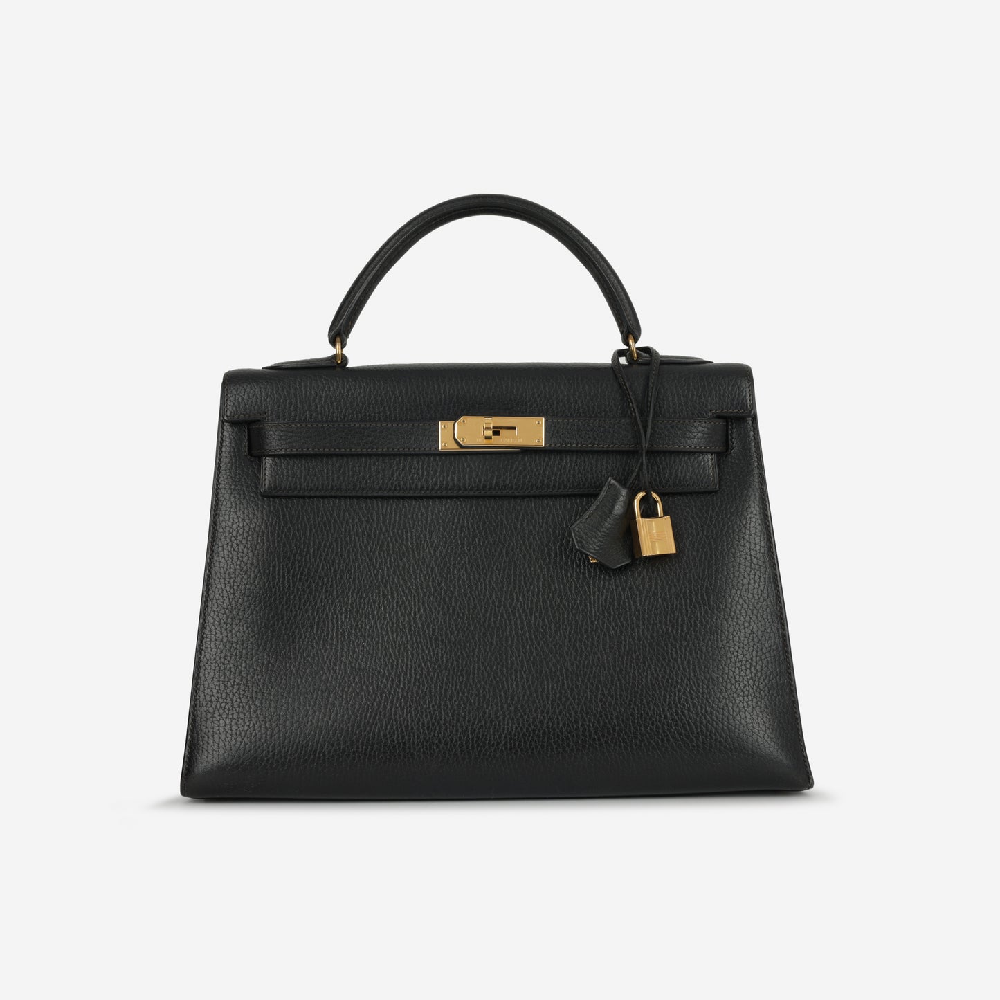 Hermès Kelly 32 - Noir Fjord | Gold Hardware