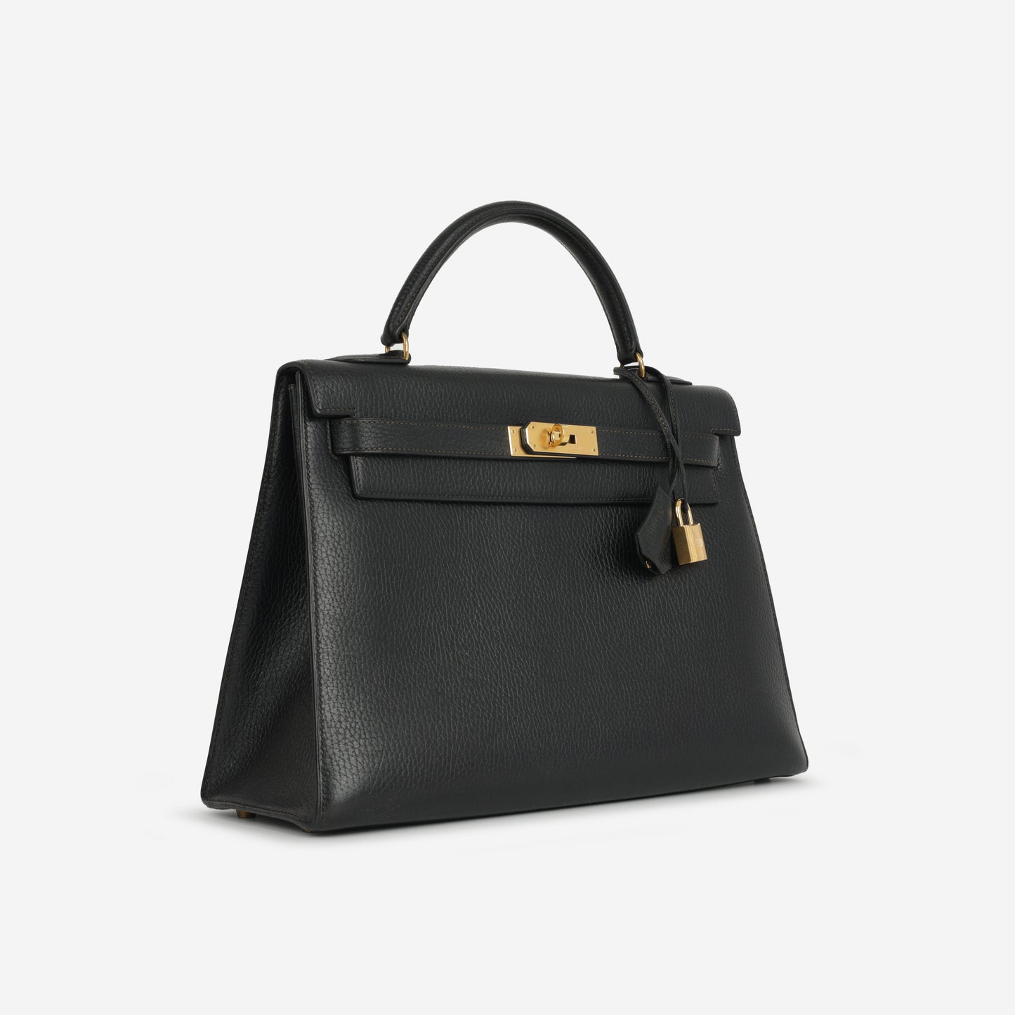 Hermès Kelly 32 - Noir Fjord | Gold Hardware
