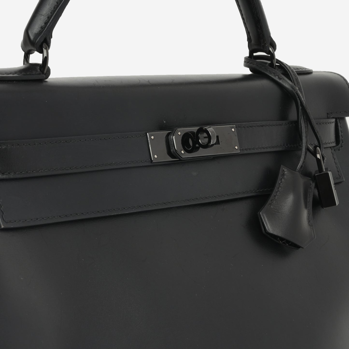 Hermès Kelly 32 - So Black Box Calf