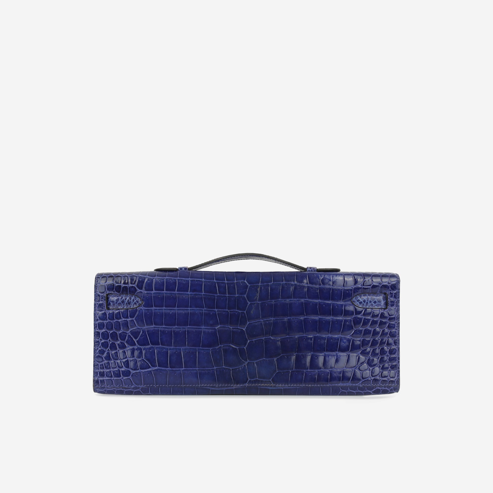 Hermès Kelly Cut Clutch Bleu Electrique Crocodile Porosus DMHW