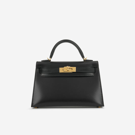 Hermès Mini Kelly - Noir Box Calf