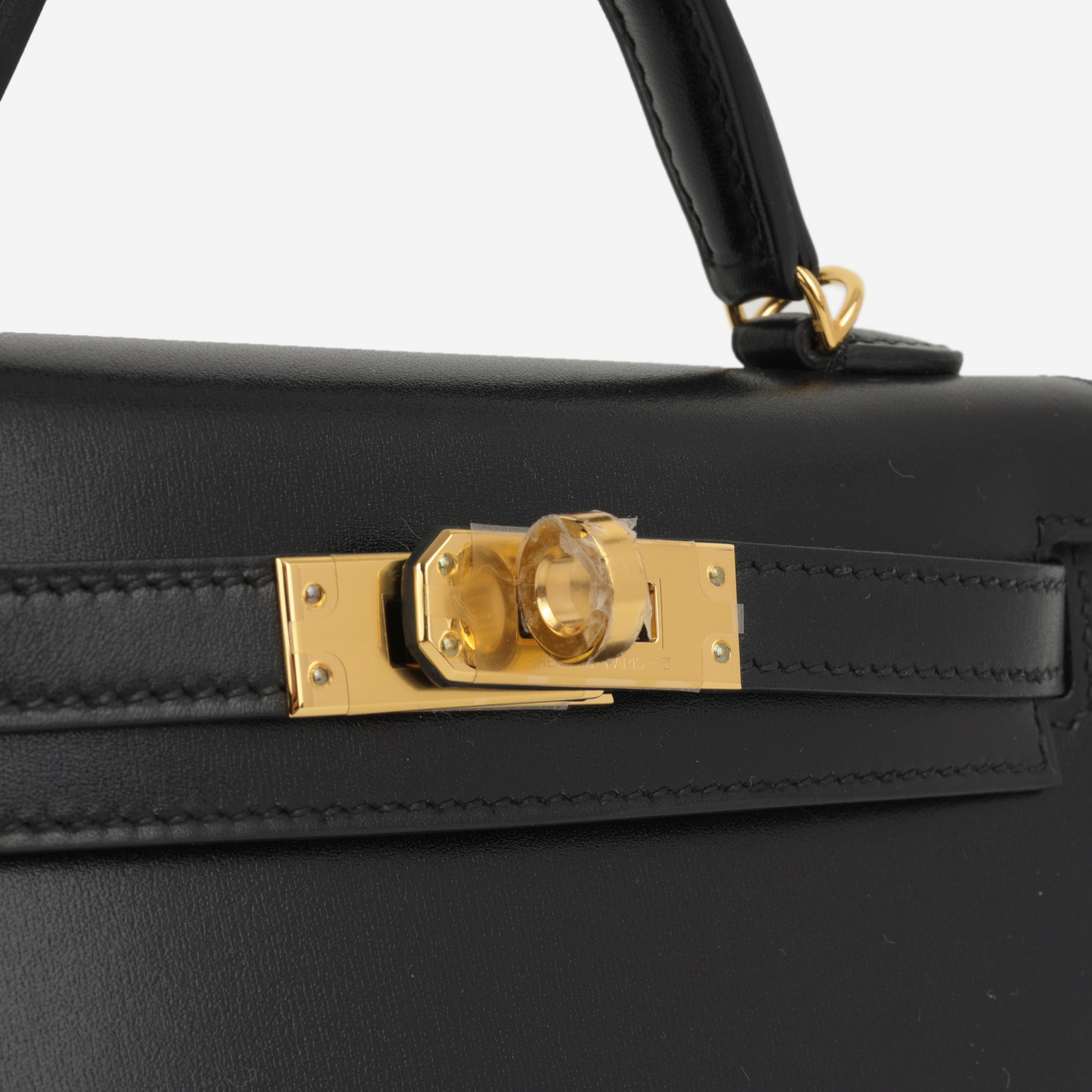 Hermès - Mini Kelly - Noir Box Calf GHW - Unused - 2023 – Bagista