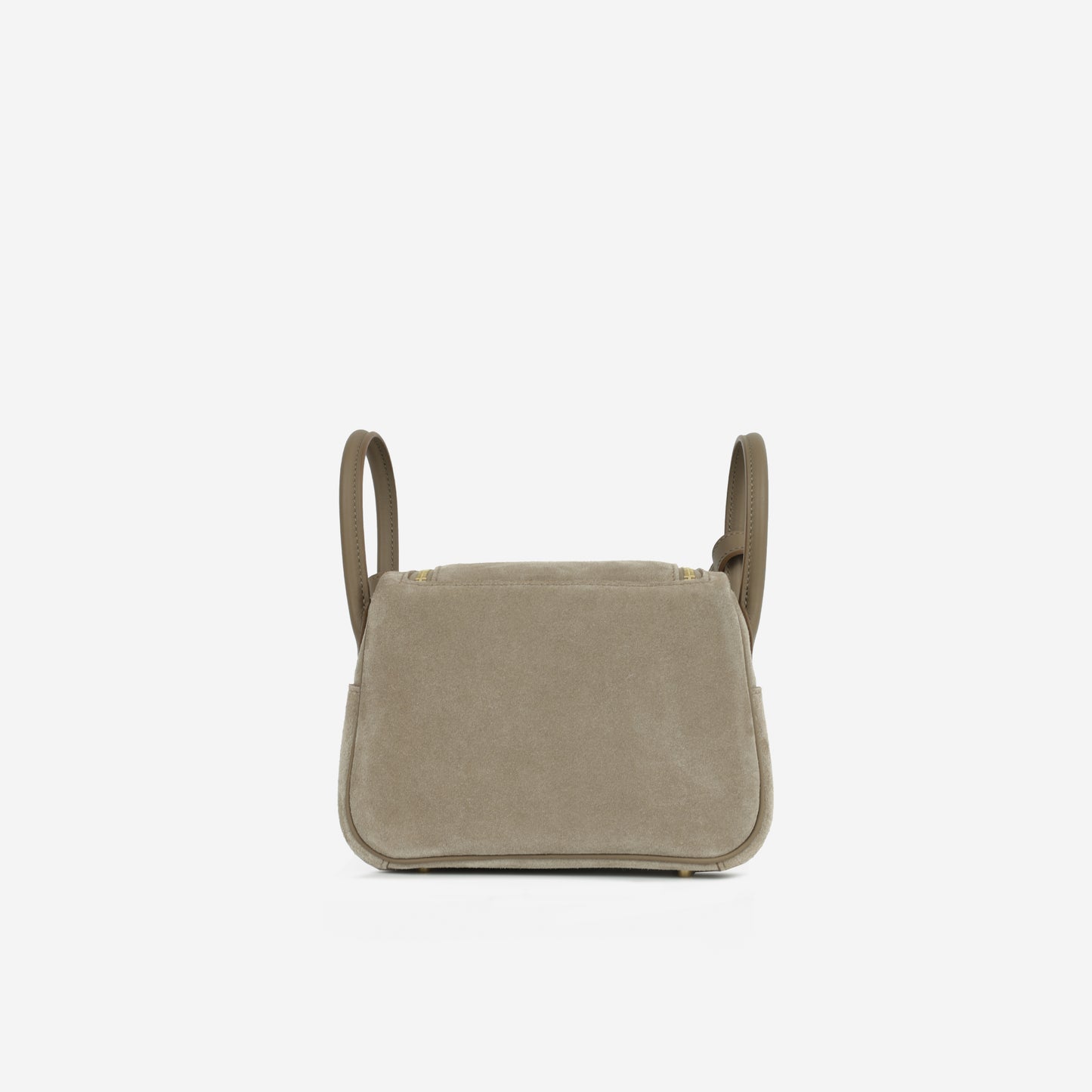 Hermès Mini Lindy - Gris Caillou / Etoupe Swift | Gold Hardware