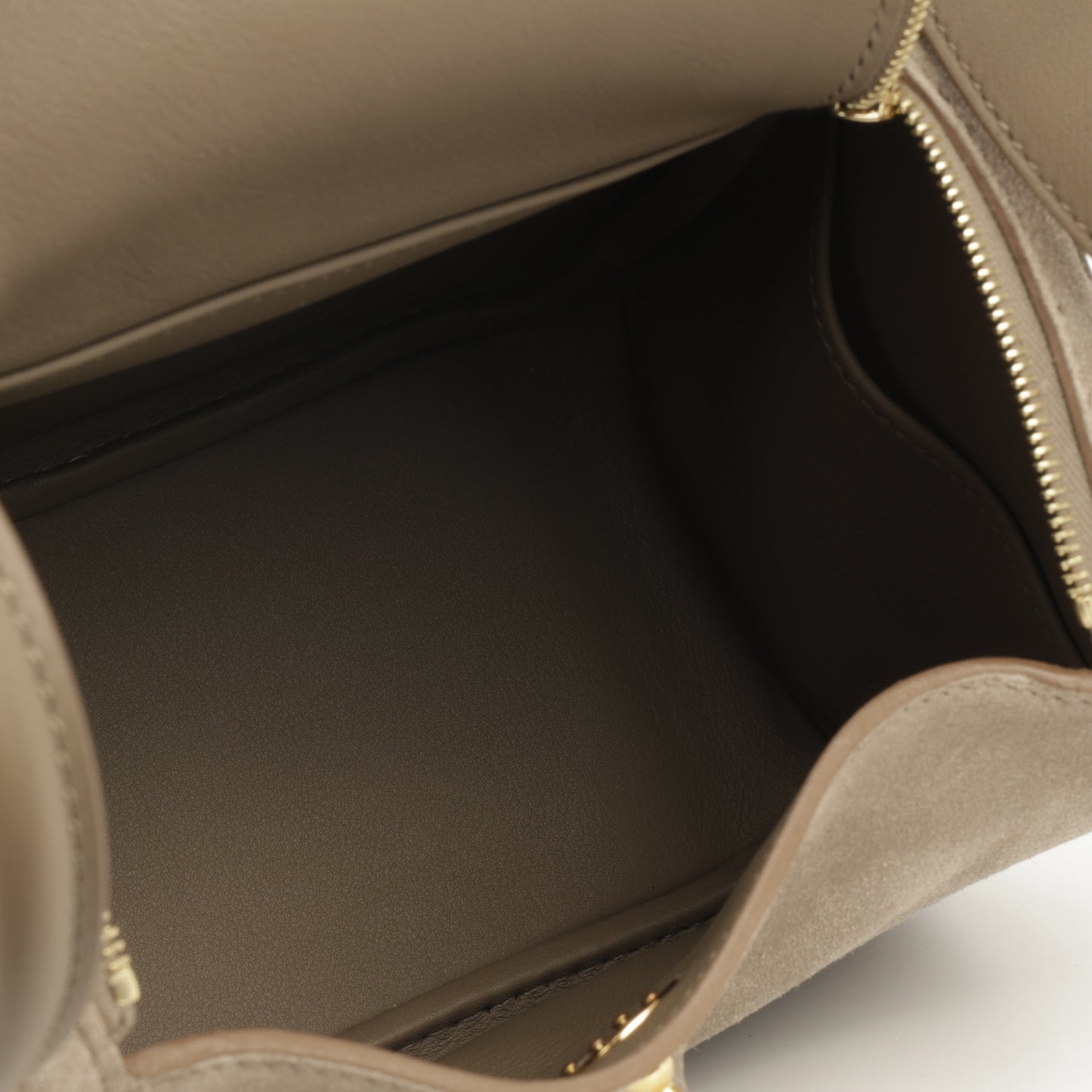 Hermès Mini Lindy - Gris Caillou / Etoupe Swift | Gold Hardware