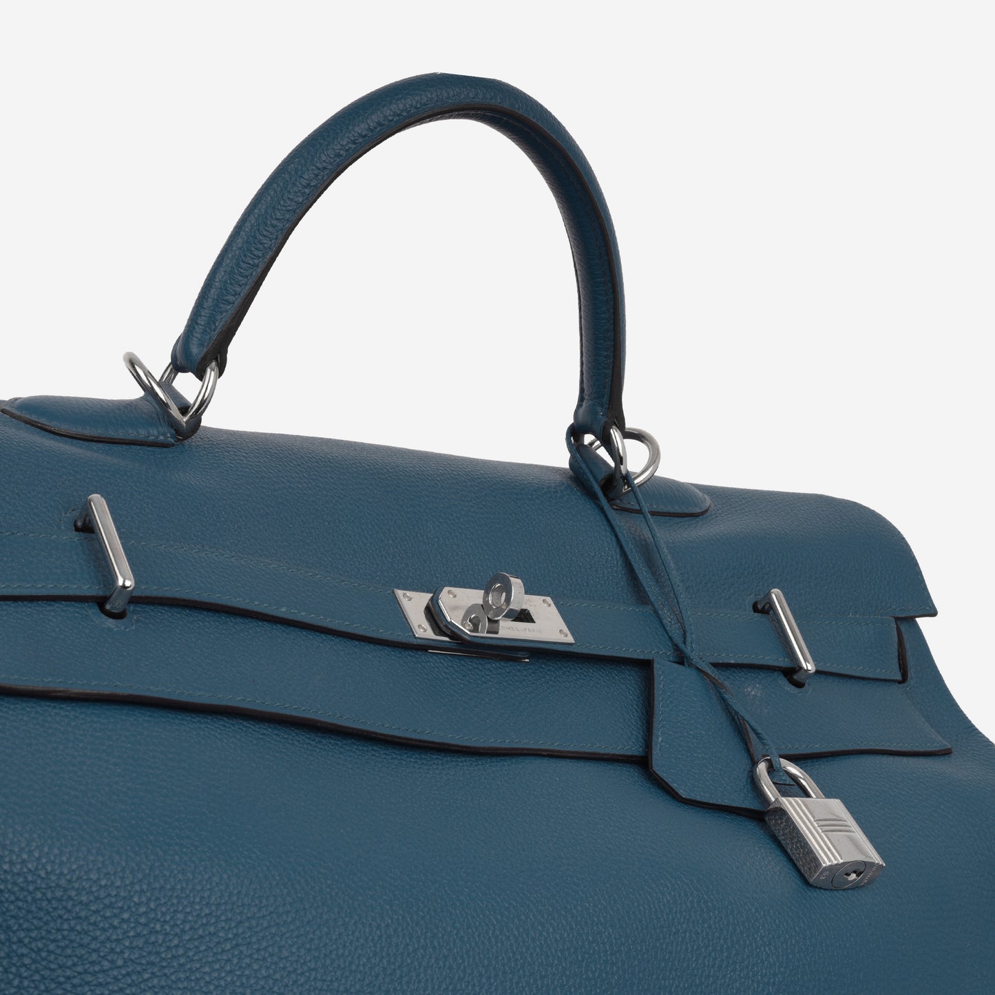 Hermès Kelly 50 Voyage - Bleu Cobalt