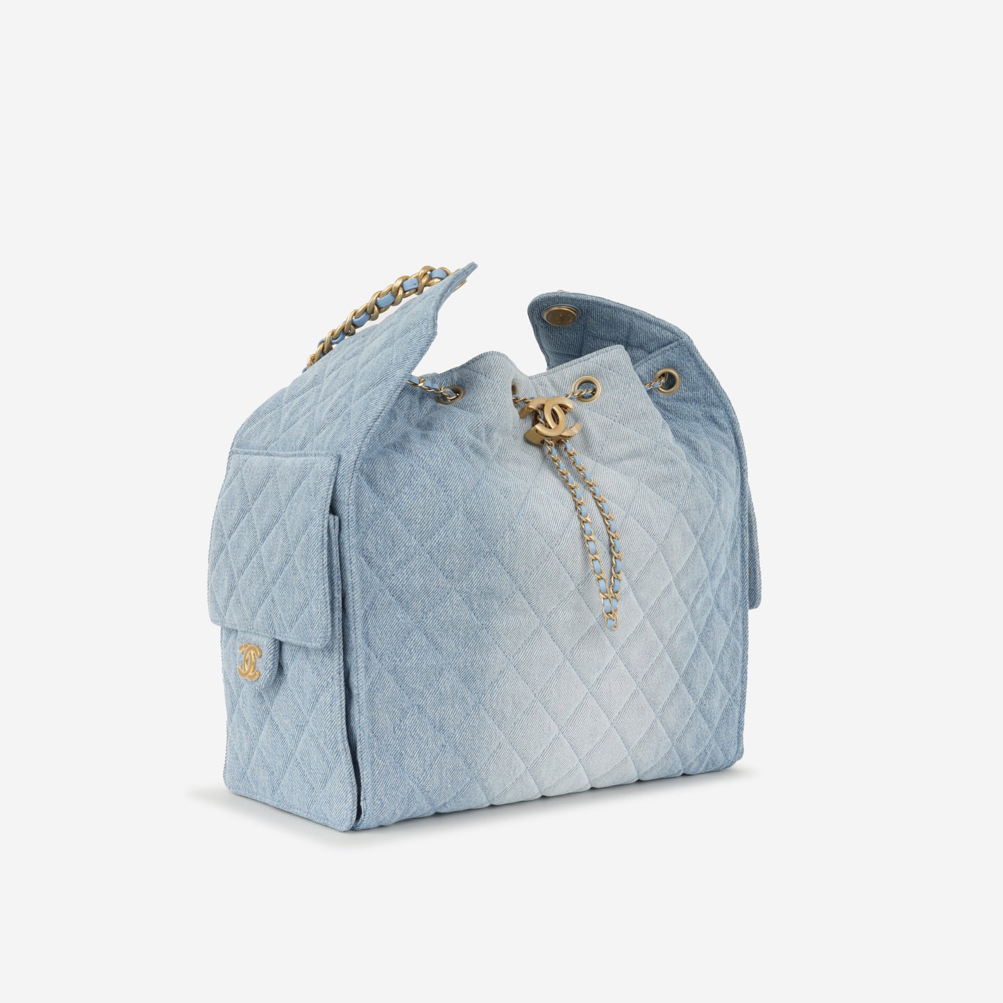 Chanel Medium 25 Hobo Bag - Light Blue Denim