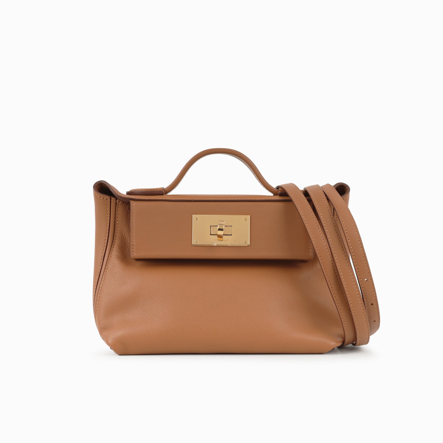 Hermès Mini 24/24 - Gold Evercolor / Swift | Gold Hardware