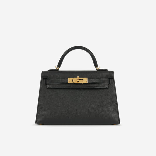 Hermès Mini Kelly - Noir Epsom
