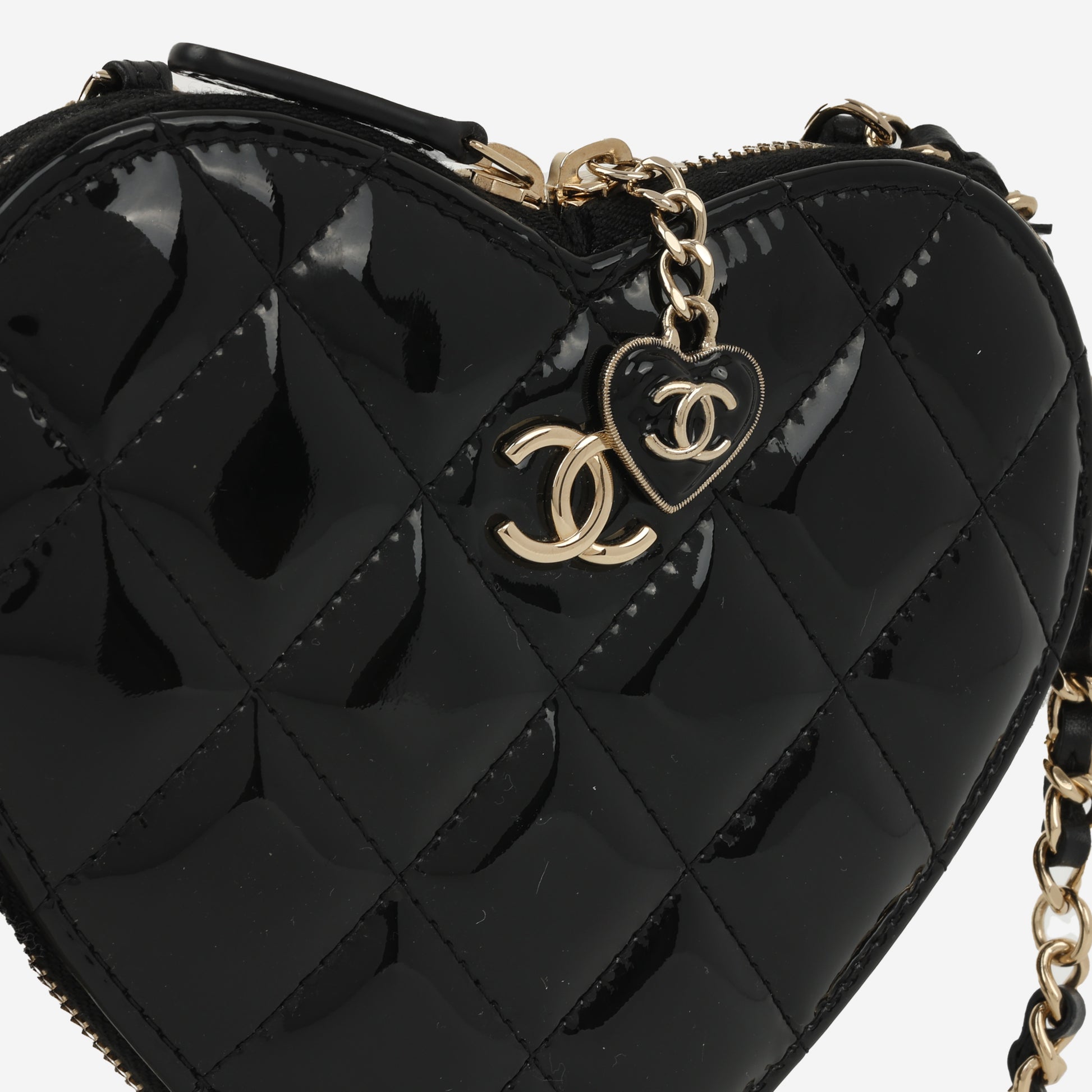 Double Heart Heart Shaped Chanel Bag Chanel Double Heart Crossbody