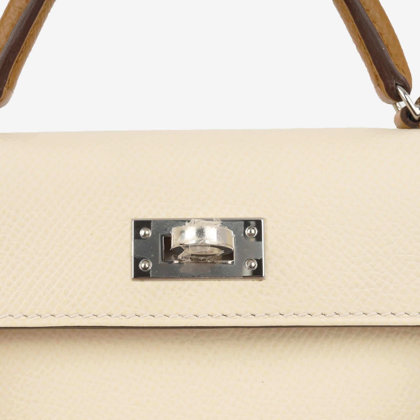 Hermès Mini Kelly - Nata / Jaune Poussin / Sesame