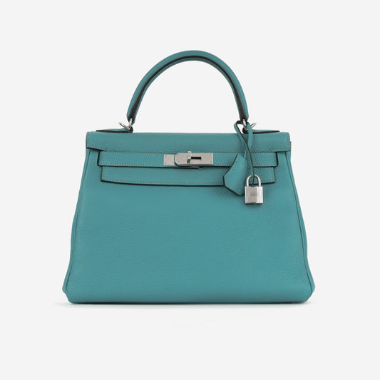 Hermès Kelly 28 - Bleu De Galice