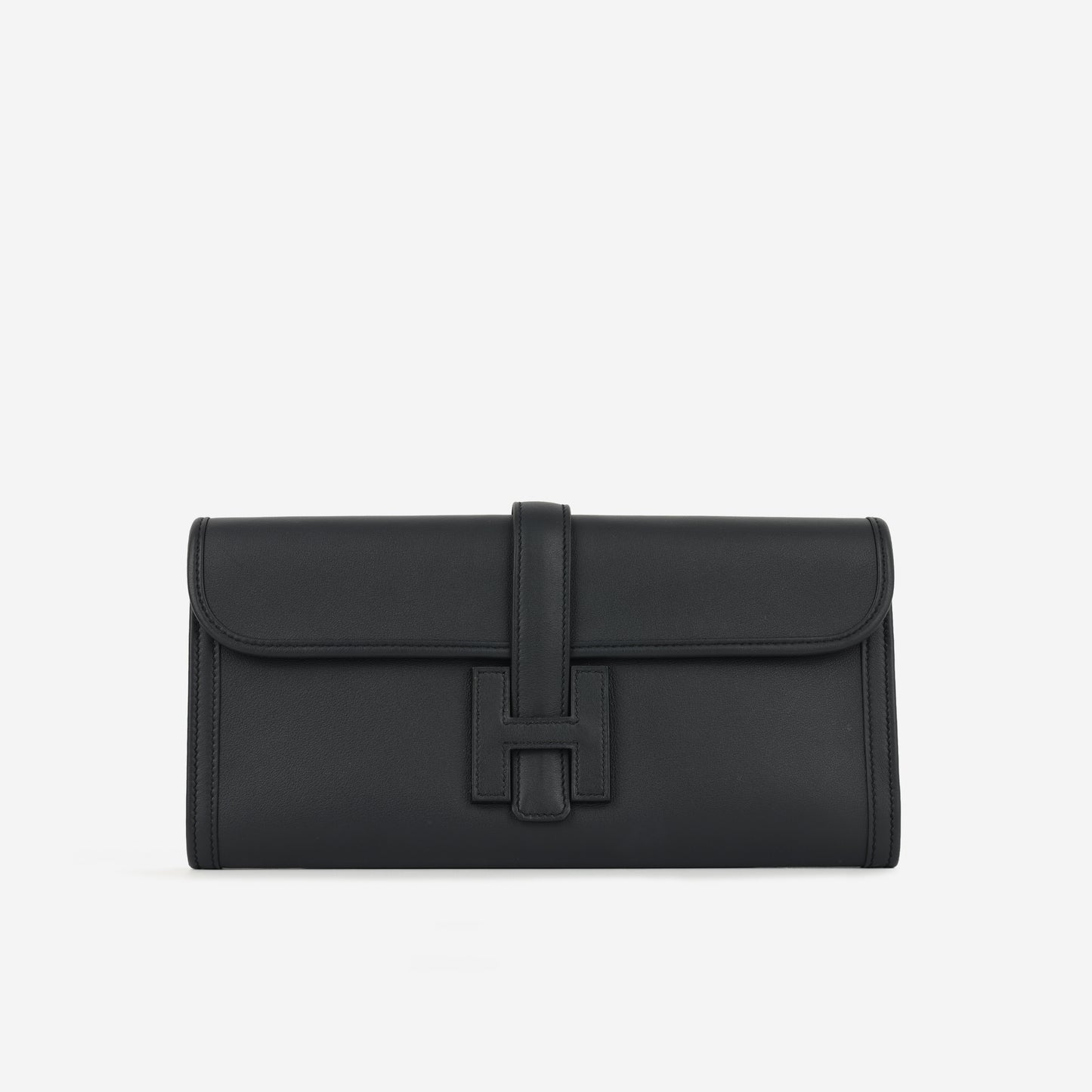 Hermès Jige Clutch 29 - Bleu Nuit