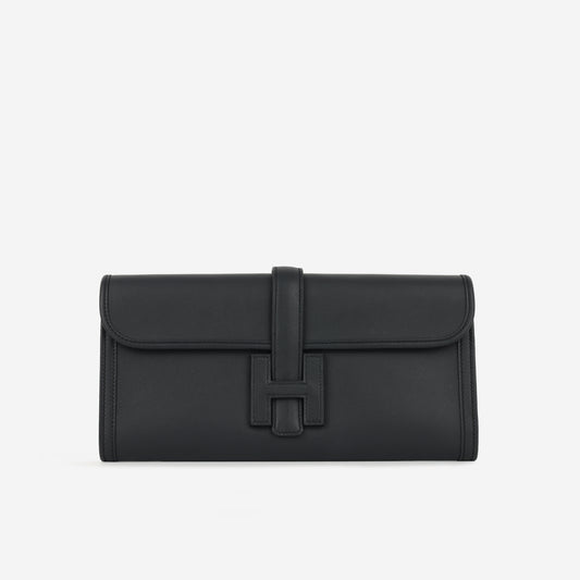 Hermès Jige Clutch 29 - Bleu Nuit