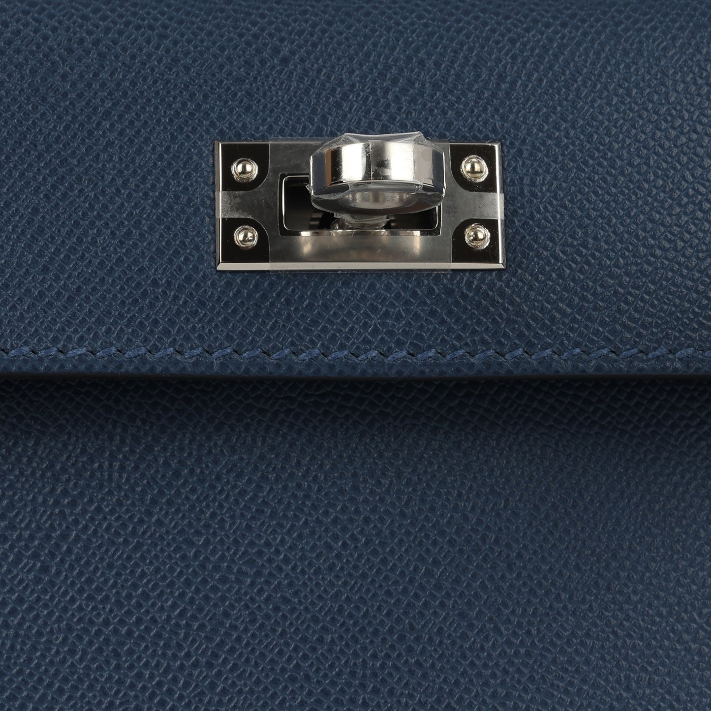 Hermès Mini Kelly - Bleu Tie Madame