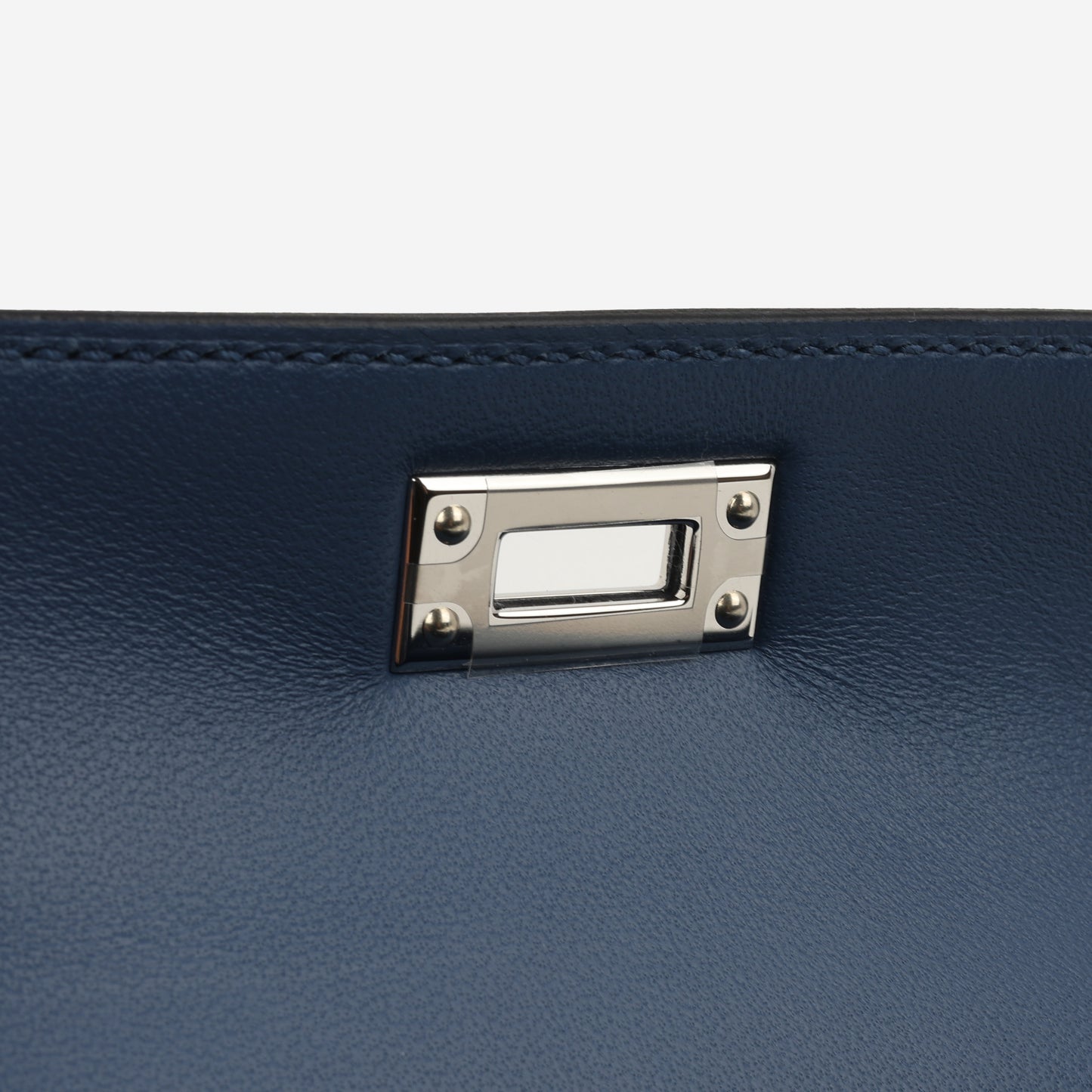 Hermès Mini Kelly - Bleu Tie Madame