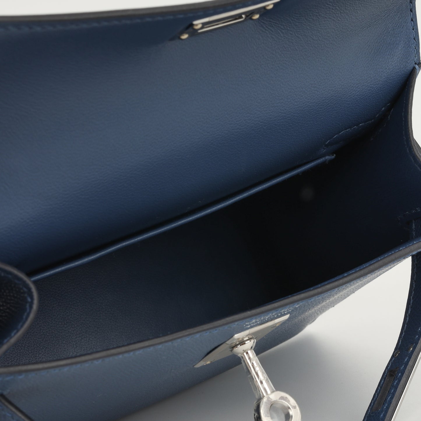 Hermès Mini Kelly - Bleu Tie Madame