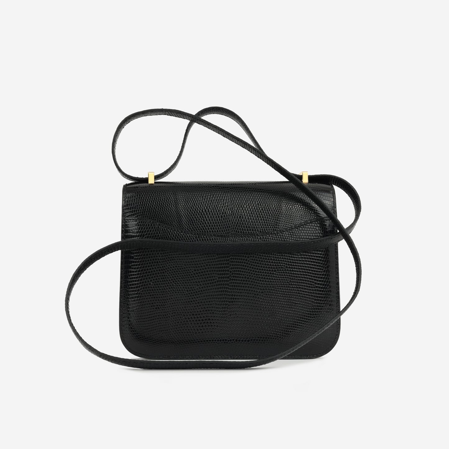Hermès Constance 18 - Black Salvator Lizard | Gold Hardware