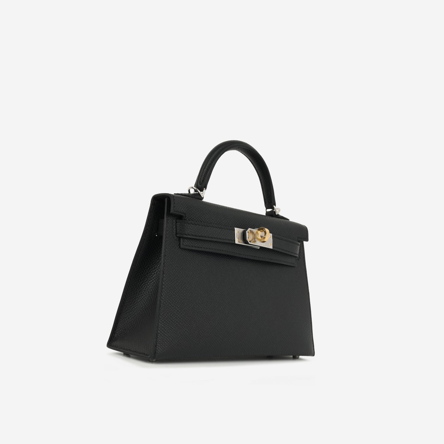 Hermès Mini Kelly - Black Epsom | Electrum Hardware