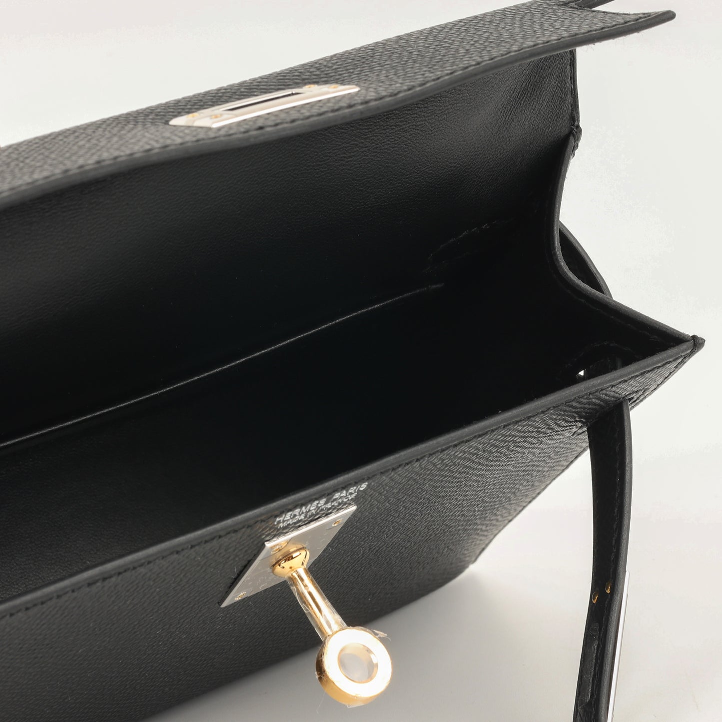 Hermès Mini Kelly - Black Epsom | Electrum Hardware