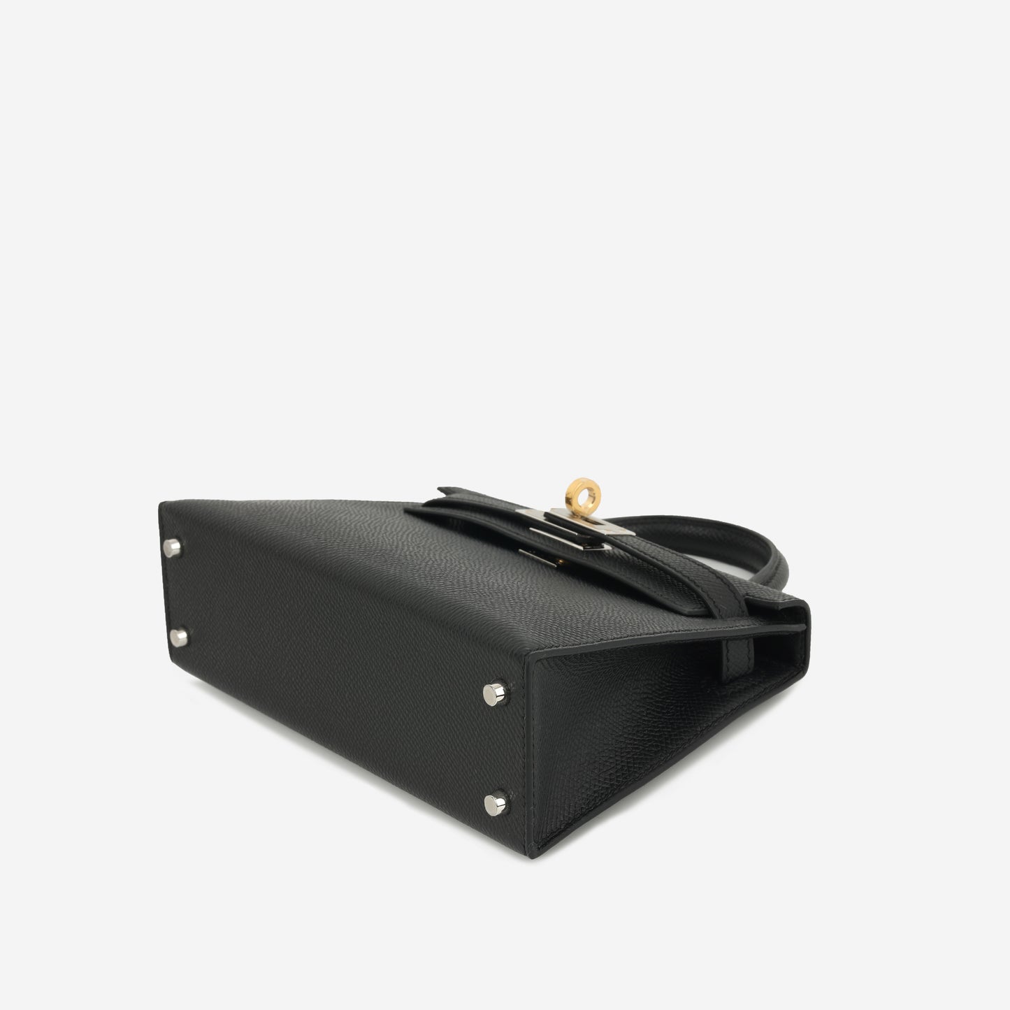 Hermès Mini Kelly - Black Epsom | Electrum Hardware