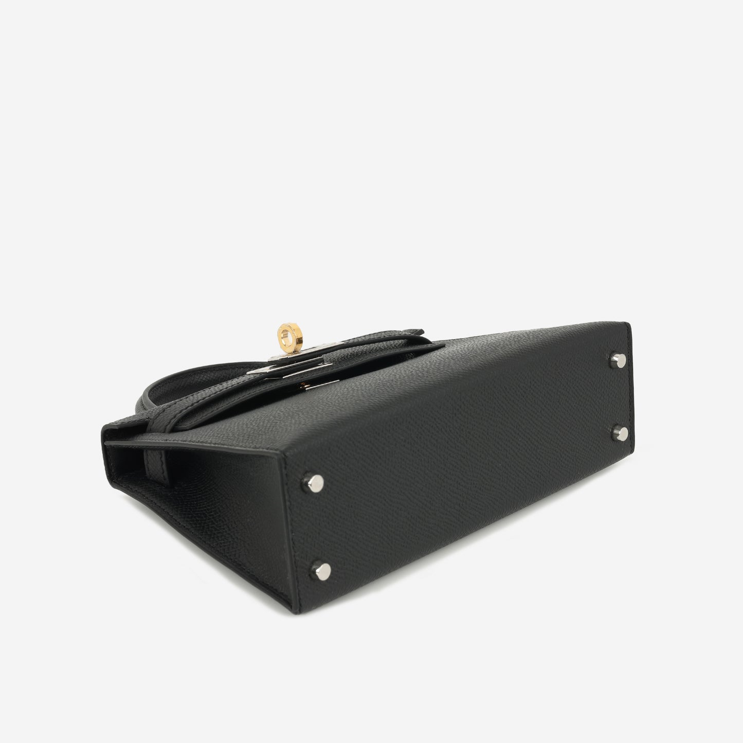 Hermès Mini Kelly - Black Epsom | Electrum Hardware