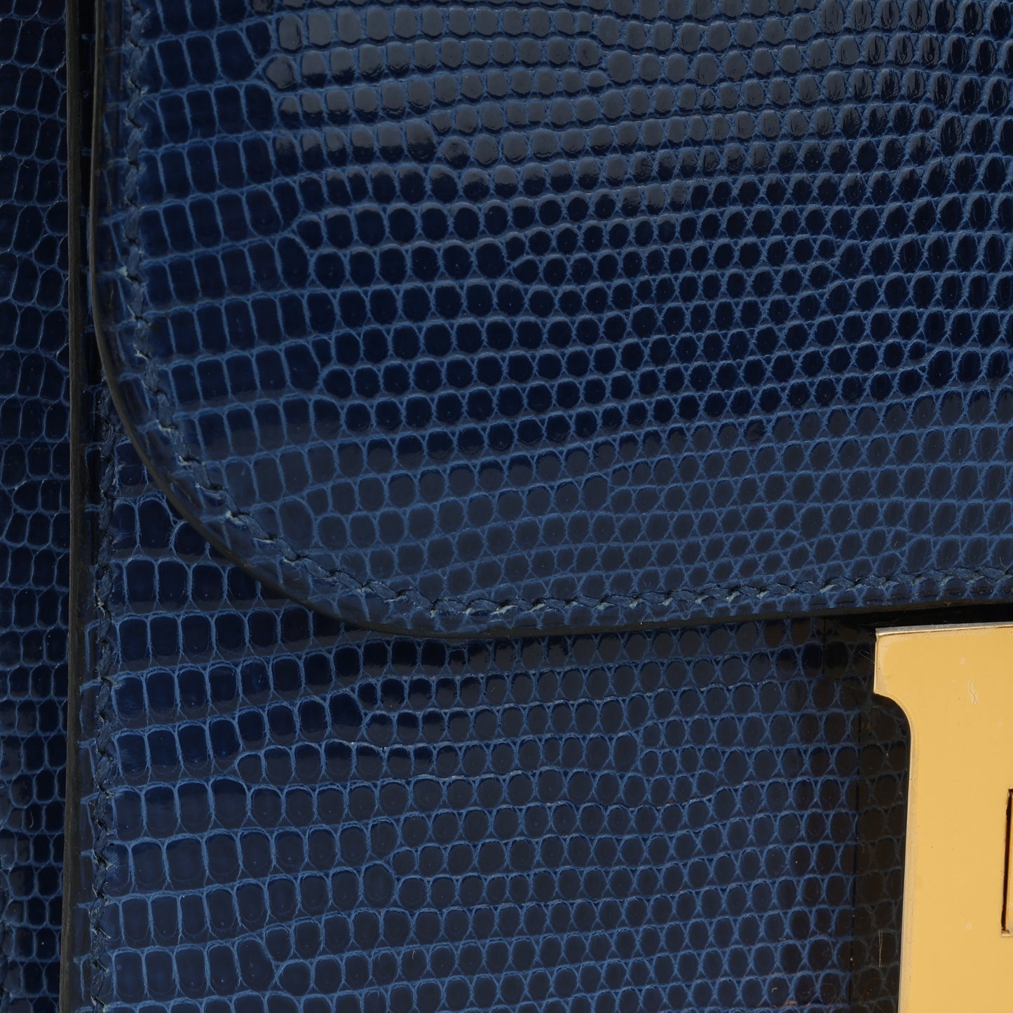 Hermès Constance 18 - Bleu Saphire Varanus Niloticus Lizard