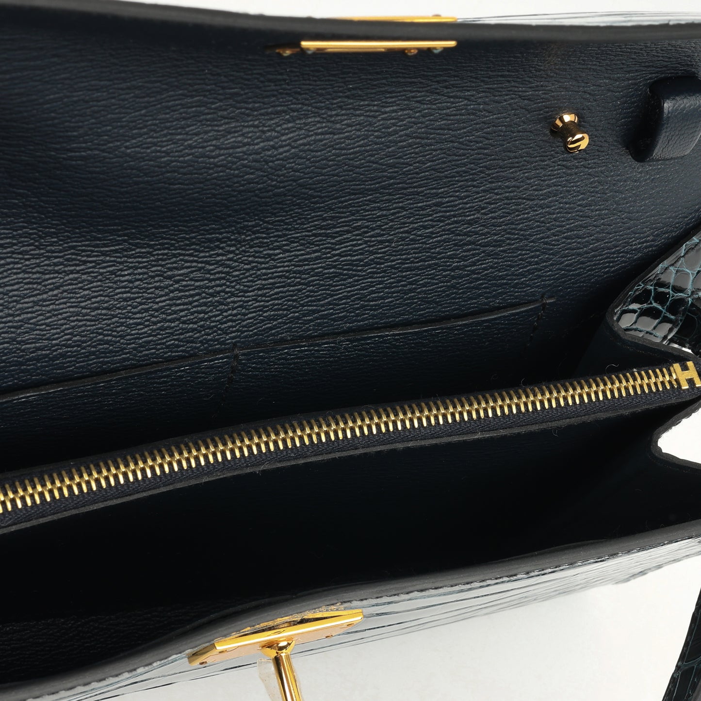 Kelly To Go Vert Rousseau Alligator Mississipiensis