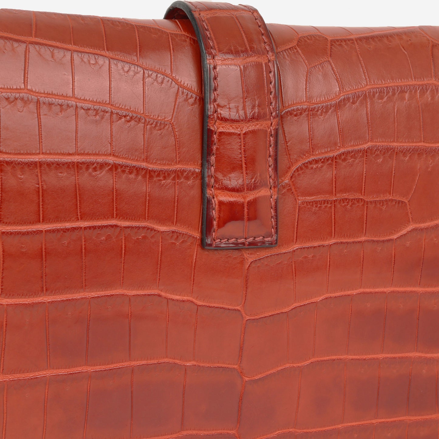 Hermès Jige Clutch 29 - Rouge H Shiny Crocodile