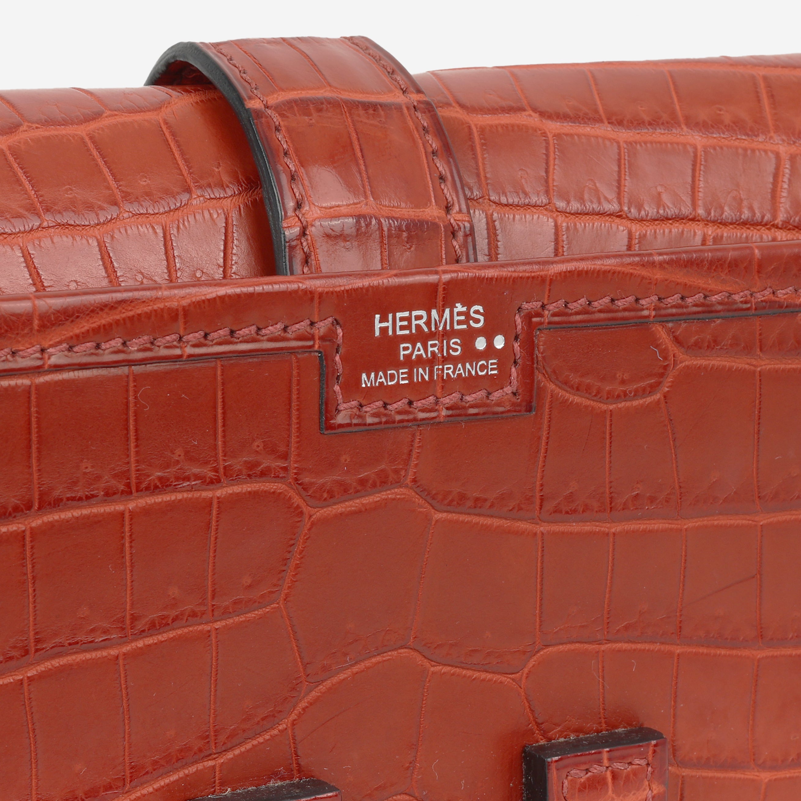 Hermès Jige Clutch 29 – Rouge H Shiny Crocodile | Authentic Luxury