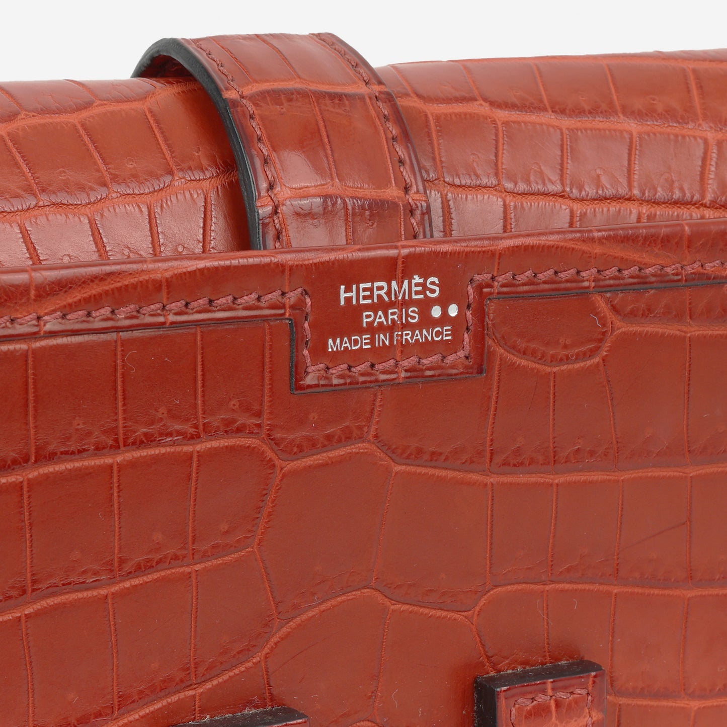 Hermès Jige Clutch 29 - Rouge H Shiny Crocodile