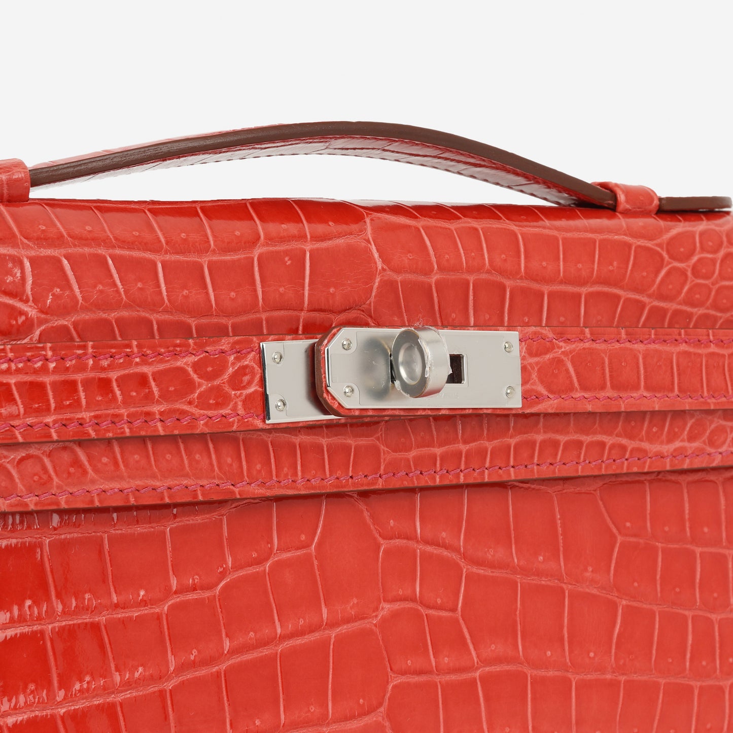 Hermès Kelly Cut - Bougainvillier Crocodile