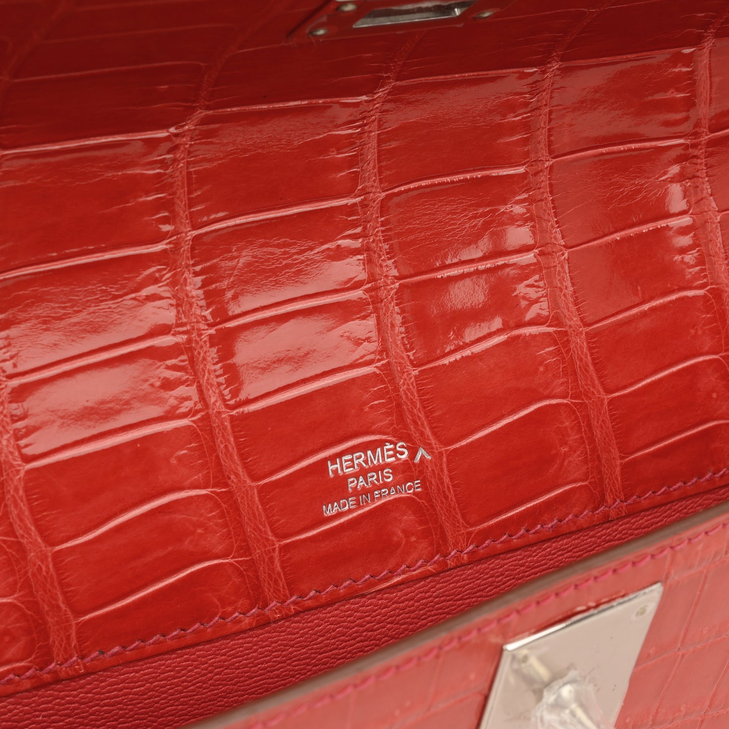 Hermès Kelly Cut - Bougainvillier Crocodile