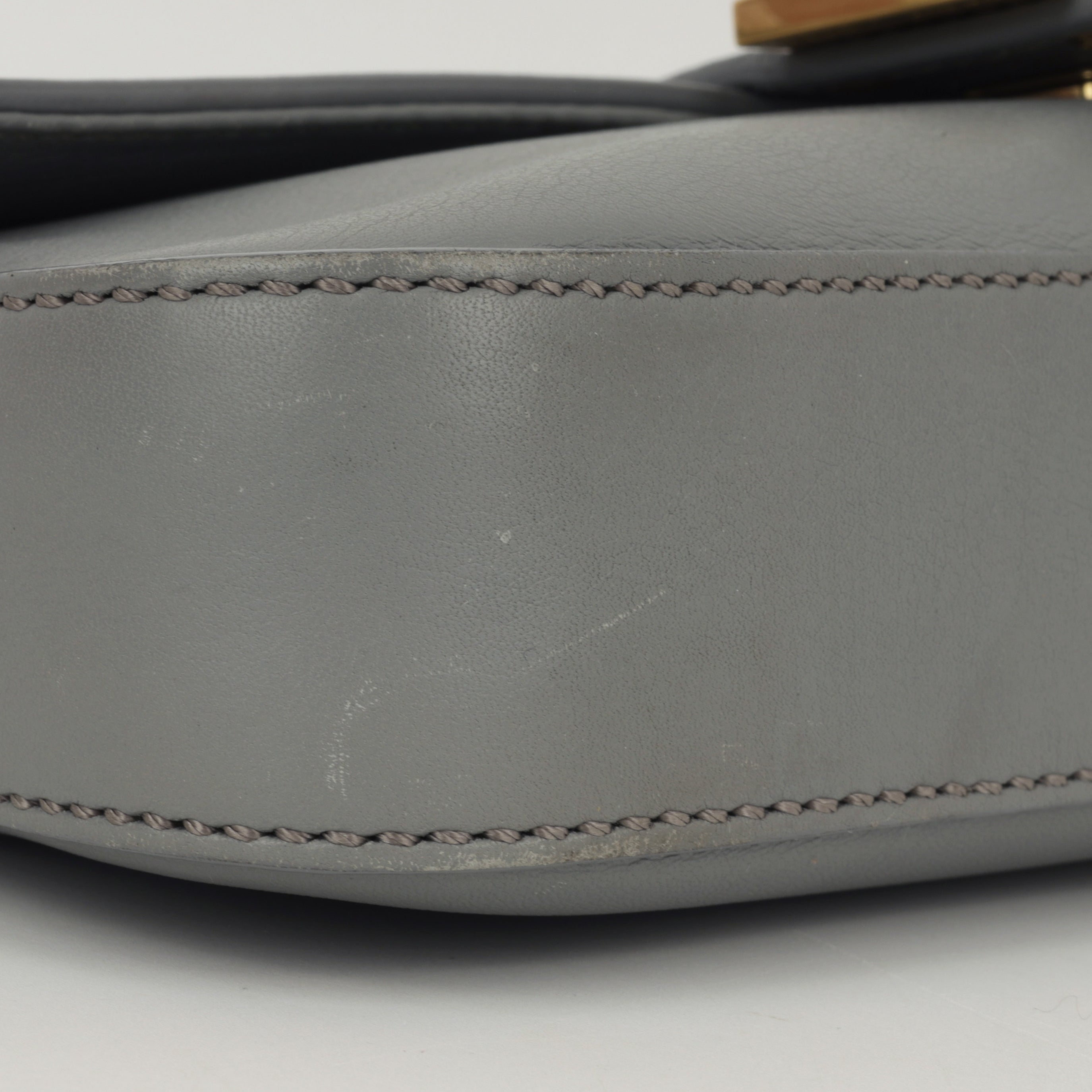 Fendi Medium Baguette Grey Lambskin GHW - Pre Loved | London – Bagista