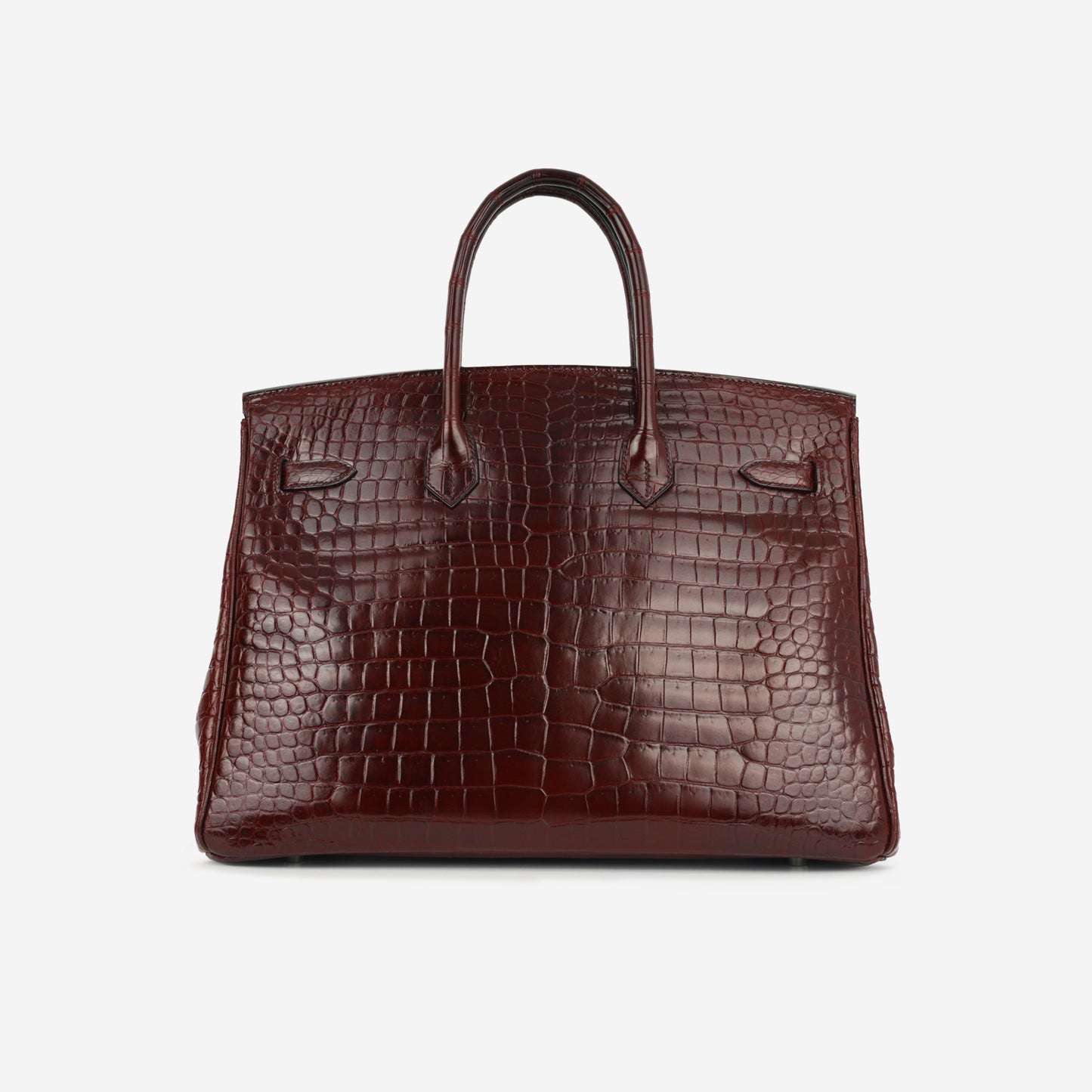 Birkin 35 - Bordeaux Crocodile Porosus