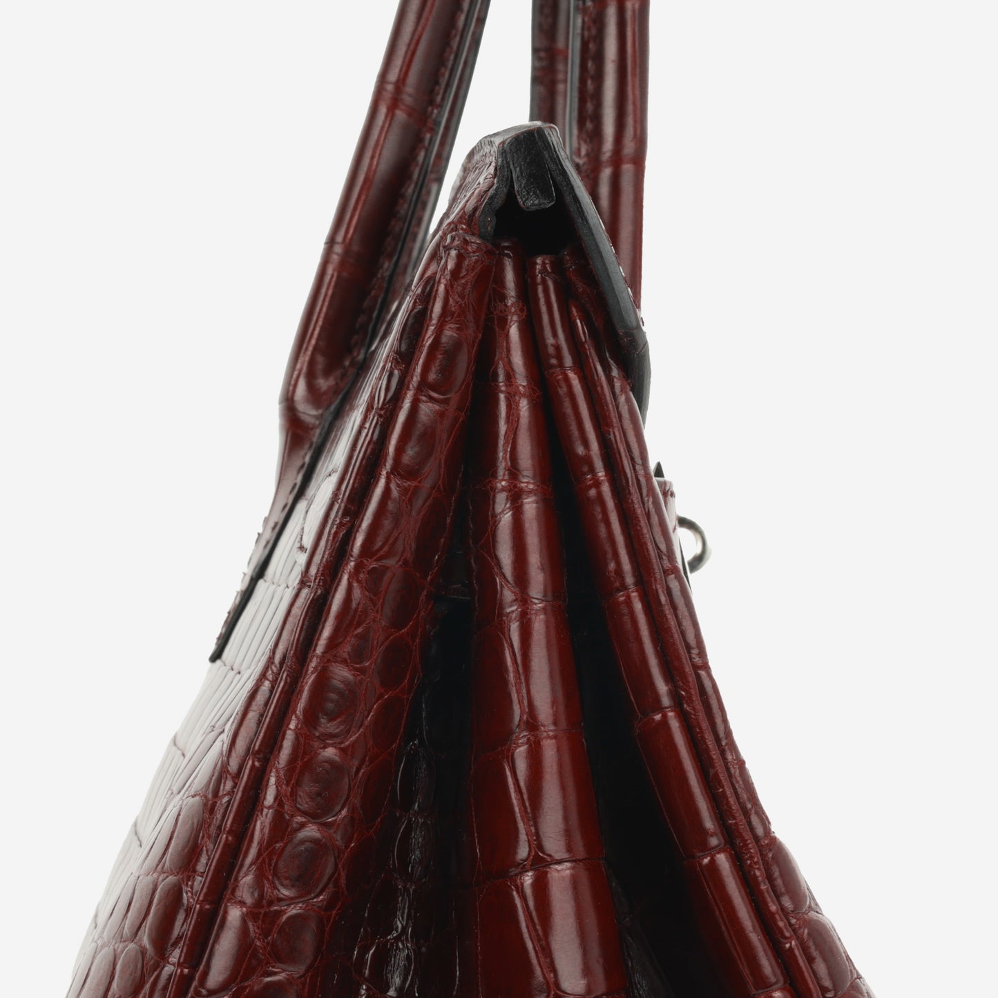 Birkin 35 - Bordeaux Crocodile Porosus