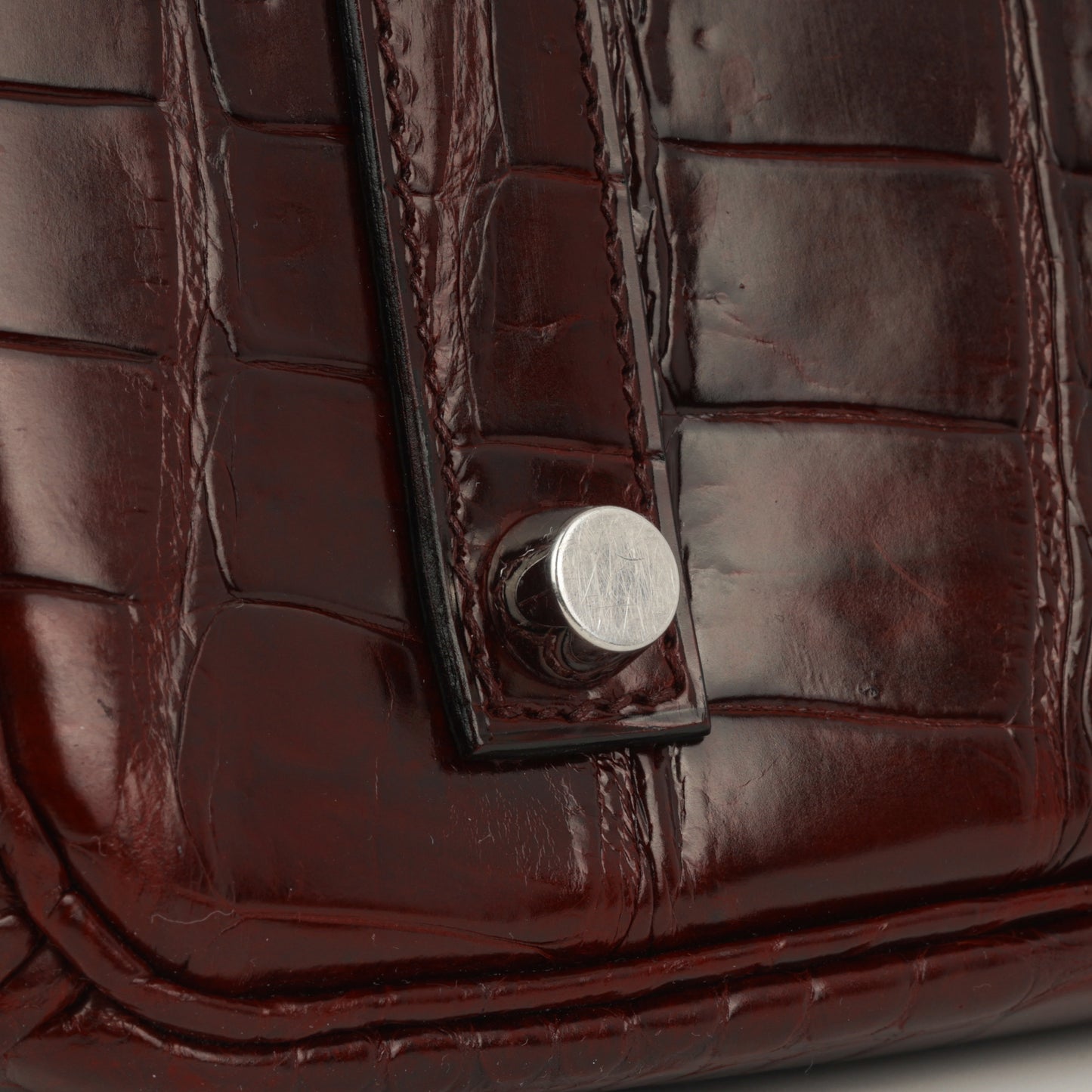 Birkin 35 - Bordeaux Crocodile Porosus