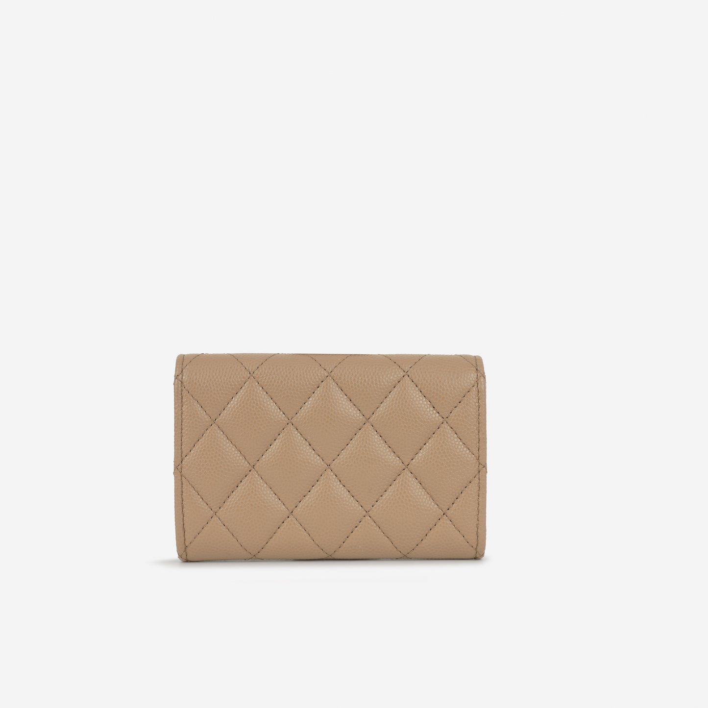 Chanel CC Card Holder - Caramel Caviar GHW | Gold Hardware
