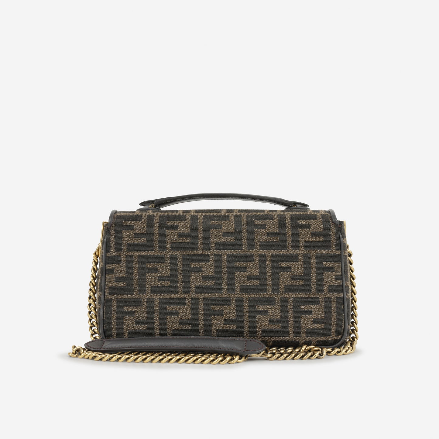 Fendi Midi Chain Baguette - FF Jacquard Monogram | Gold Hardware