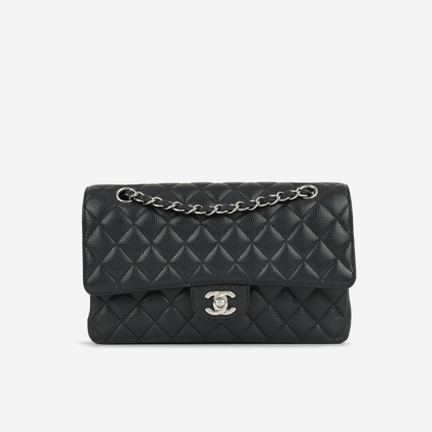 Chanel Medium Classic Flap Black Caviar | Silver Hardware