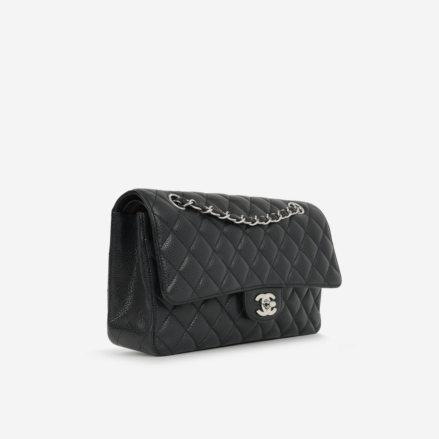 Chanel Medium Classic Flap Black Caviar | Silver Hardware