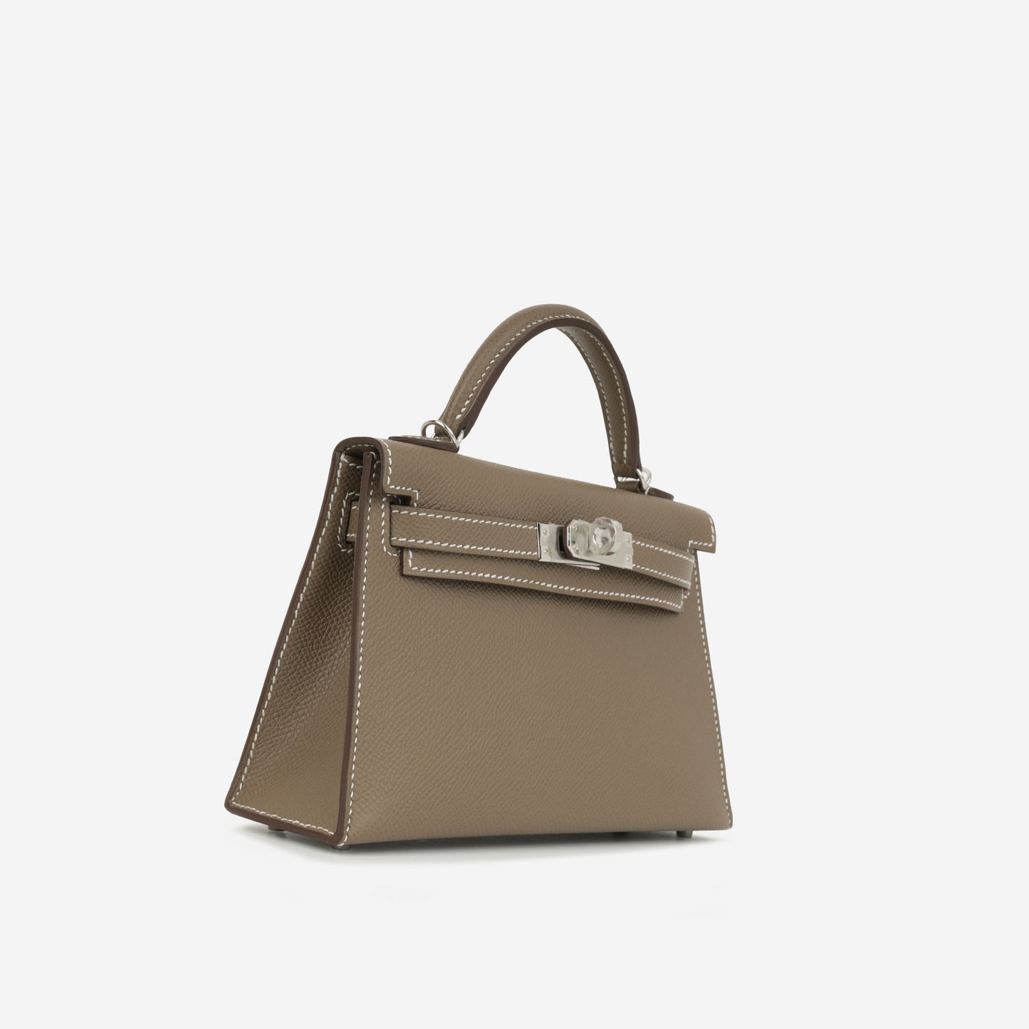 Hermès Mini Kelly - Etoupe Epsom | Palladium Hardware