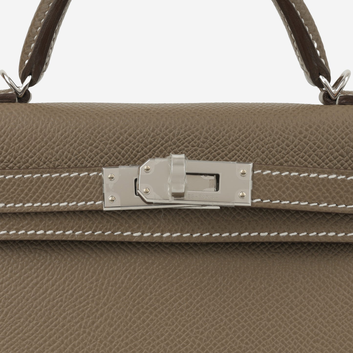 Hermès Mini Kelly - Etoupe Epsom | Palladium Hardware