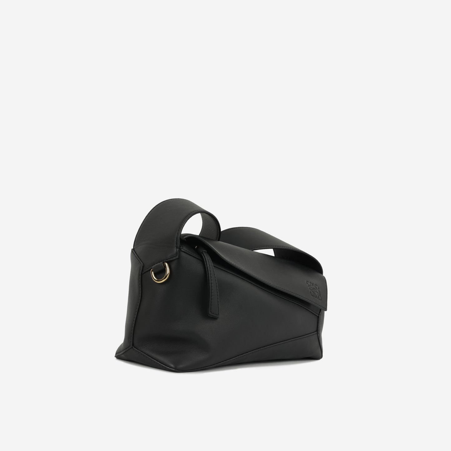 Loewe Puzzle Hobo Bag - Black Nappa | Gold Hardware