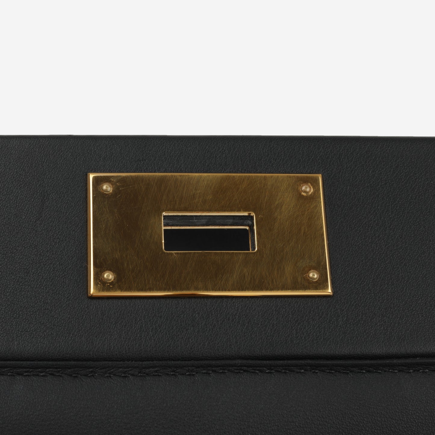 Hermés 24/24 35 - Noir Togo / Swift Leather | Gold Hardware