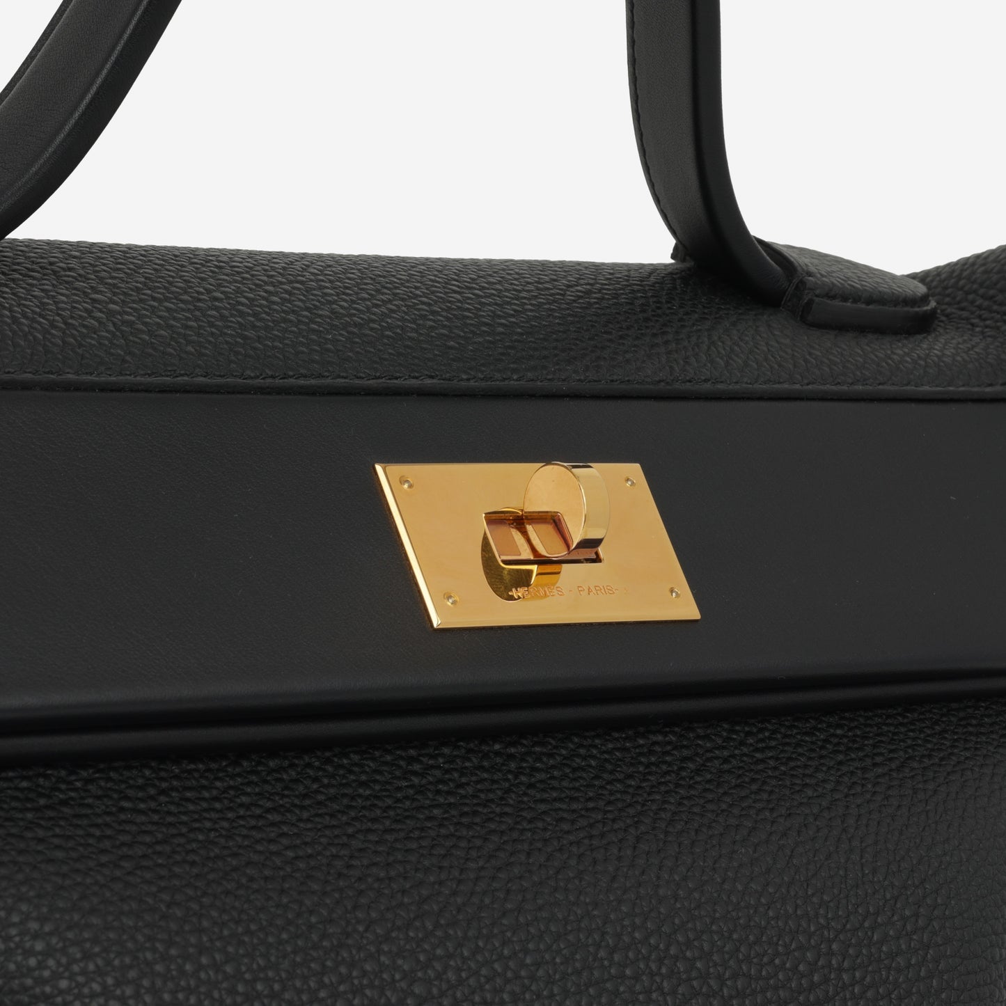 Hermés 24/24 35 - Noir Togo / Swift Leather | Gold Hardware